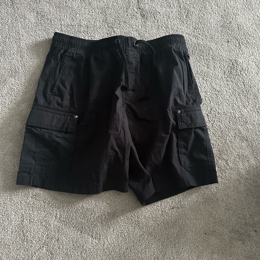 Men's Black Cargo Shorts